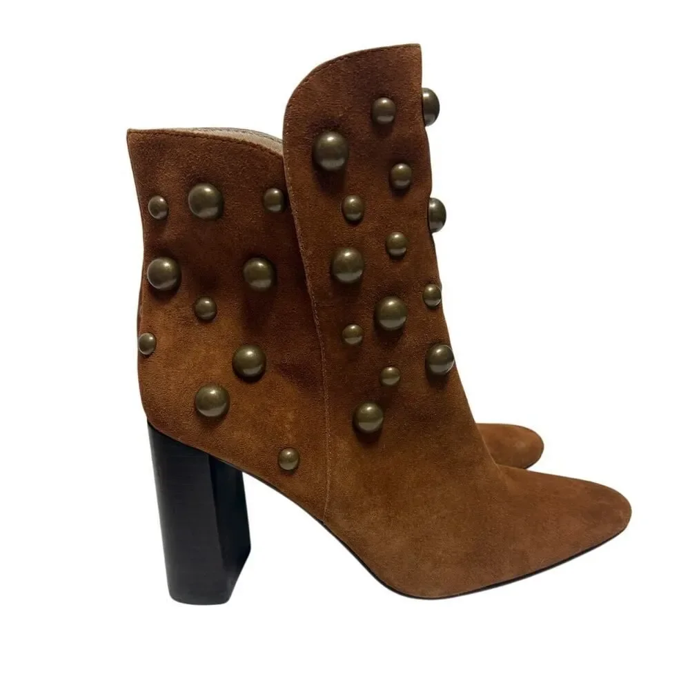 Cecelia New York Brace Stud Bootie in Cognac Sz. 8.5 - Picture 8 of 12